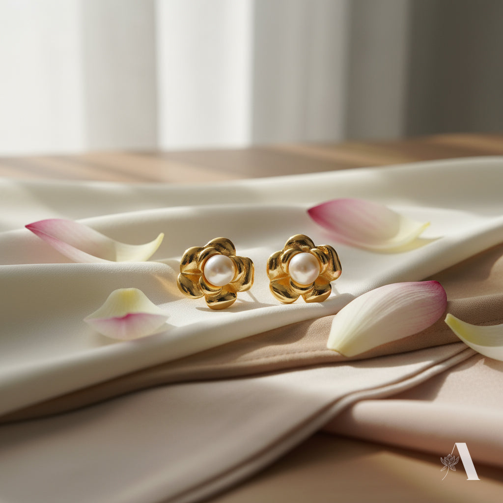 Bloom Circle Lotus Studs