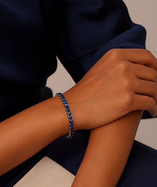 Azure Tennis Bracelet