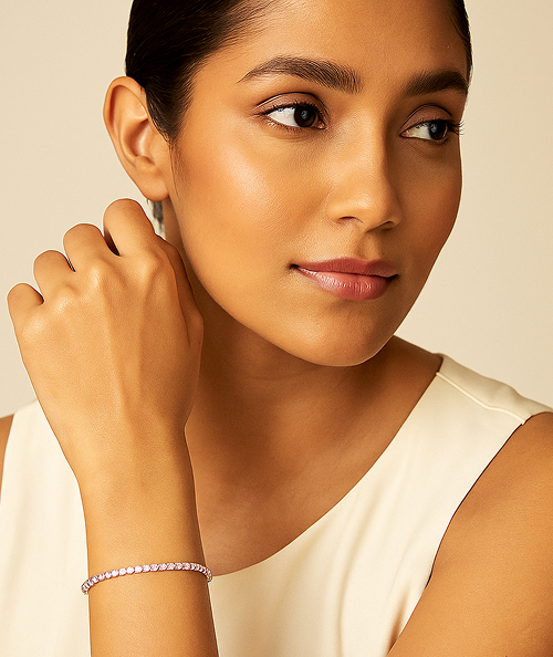 Rose Tennis Bracelet