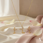 Butterfly Necklace and Earring Set