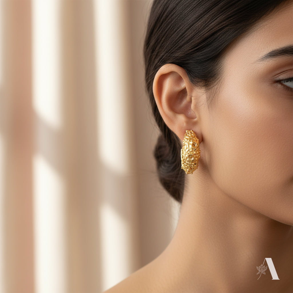 Coral Reef Textured Hoops