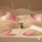 Emerald Cascade Pendant Necklace