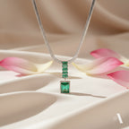 Emerald Cascade Pendant Necklace
