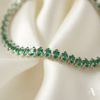 Émeraude Green Tennis Bracelet