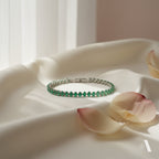Émeraude Green Tennis Bracelet