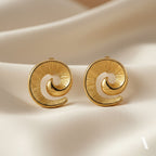 Eternal Spiral Shell Studs