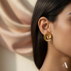 Eternal Spiral Shell Studs