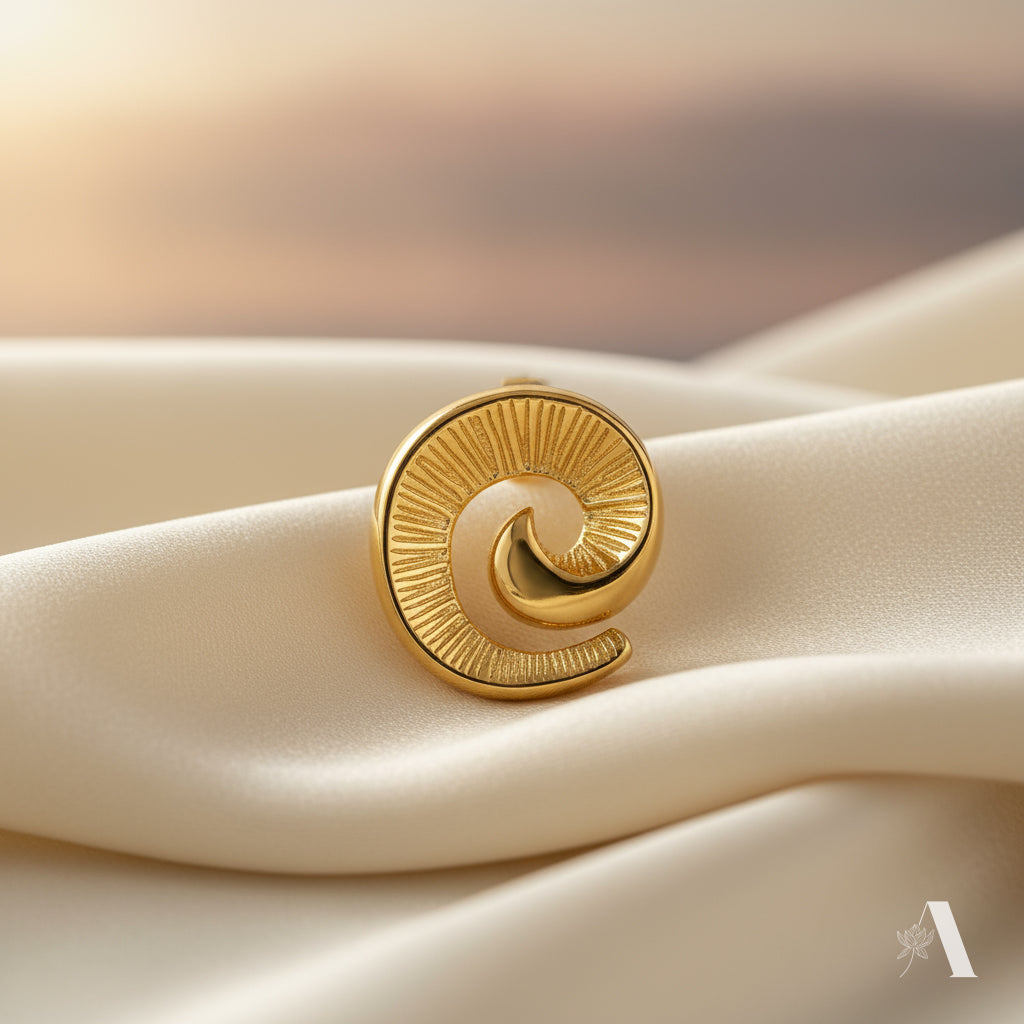 Eternal Spiral Shell Studs