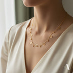 Flower Blossom Charm Necklace