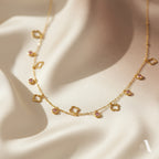 Flower Blossom Charm Necklace