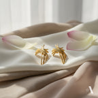 Golden Cascade Line Studs