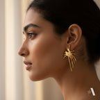 Golden Cascade Line Studs