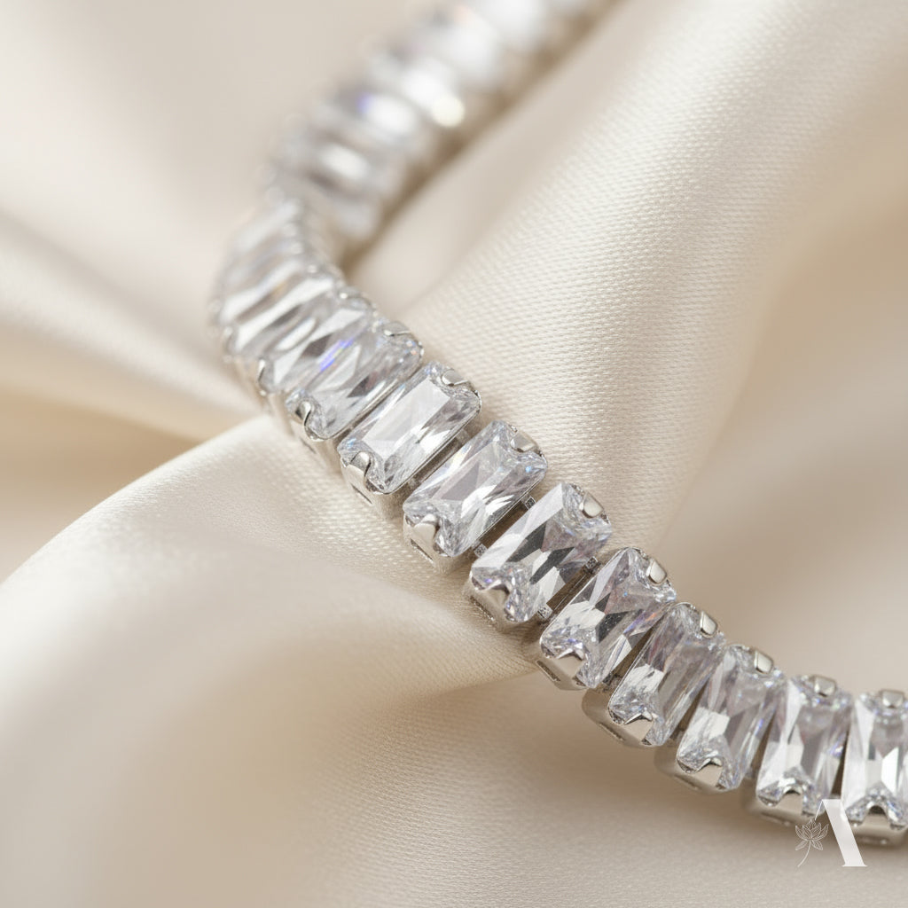 Lumière White Tennis Bracelet