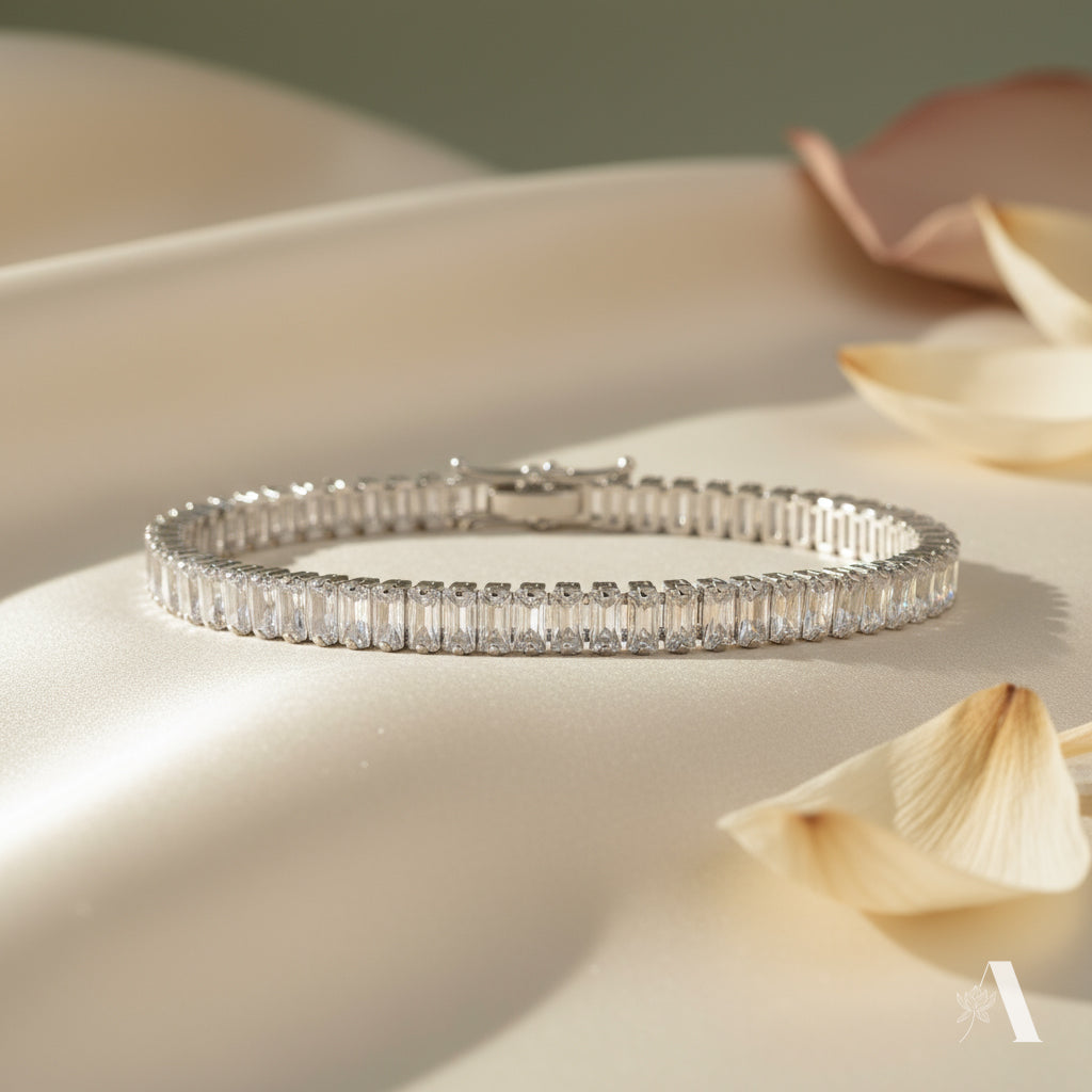 Lumière White Tennis Bracelet