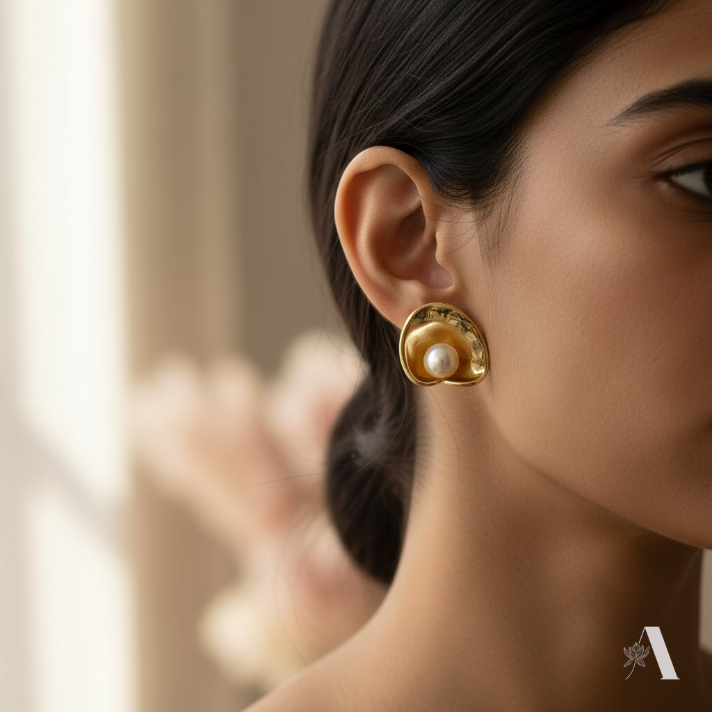 Oyster Pearl Shell Studs