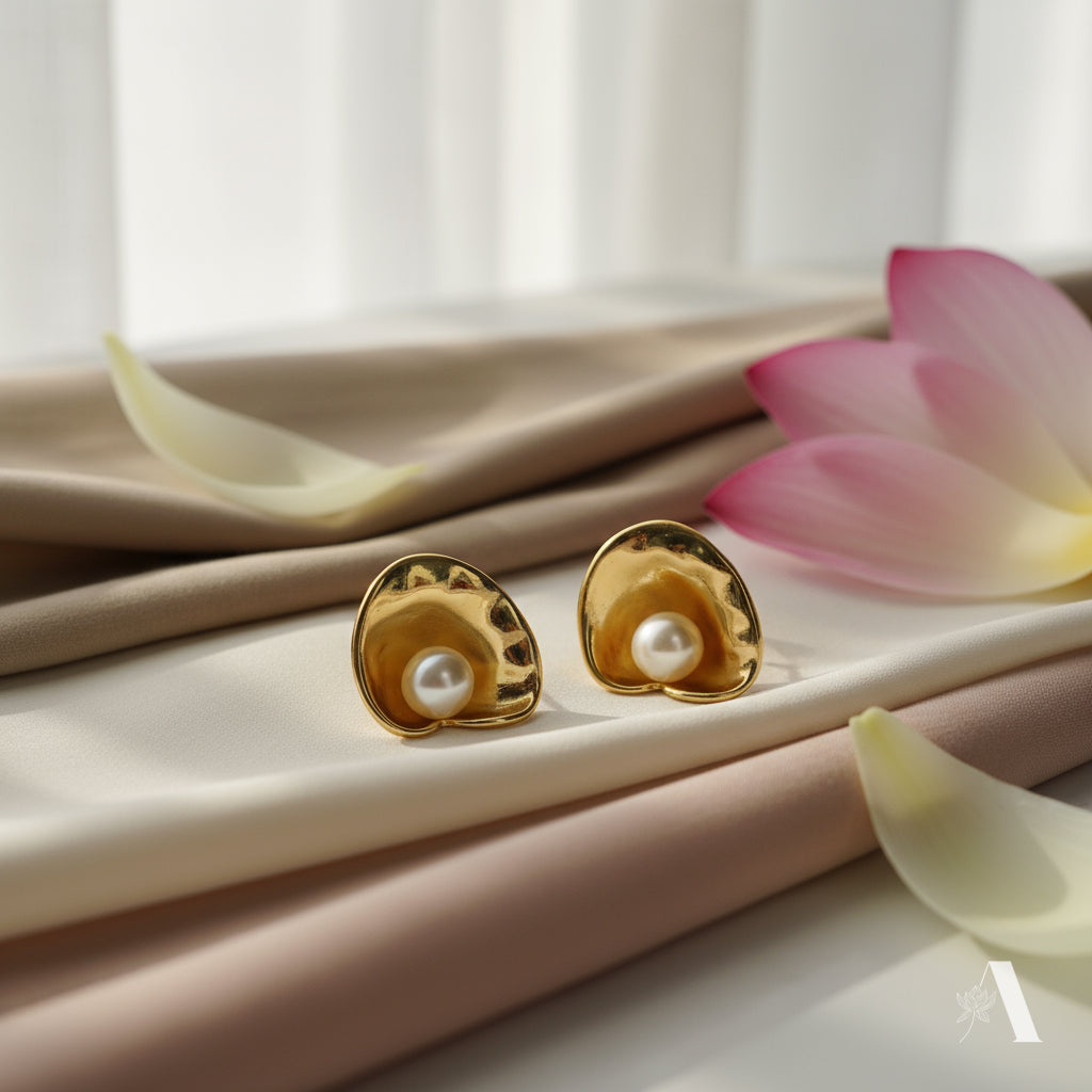 Oyster Pearl Shell Studs