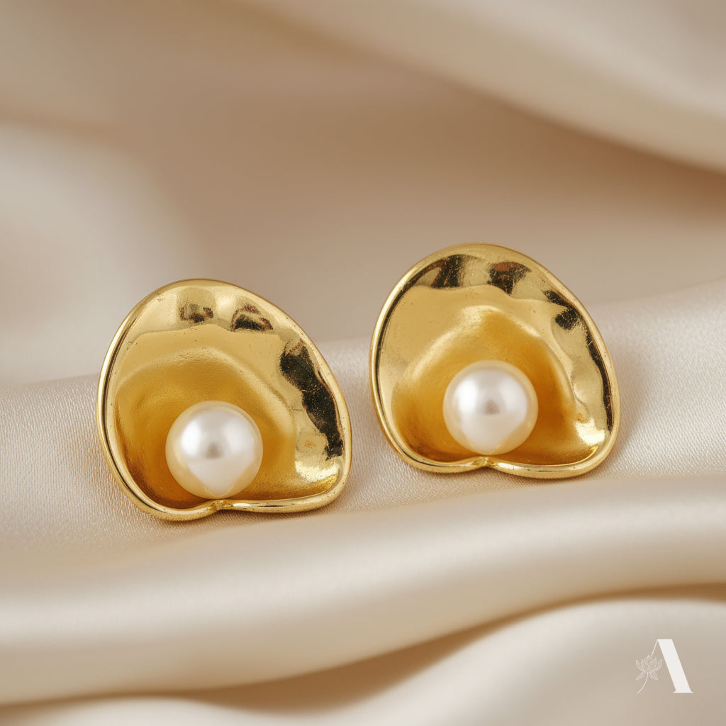 Oyster Pearl Shell Studs