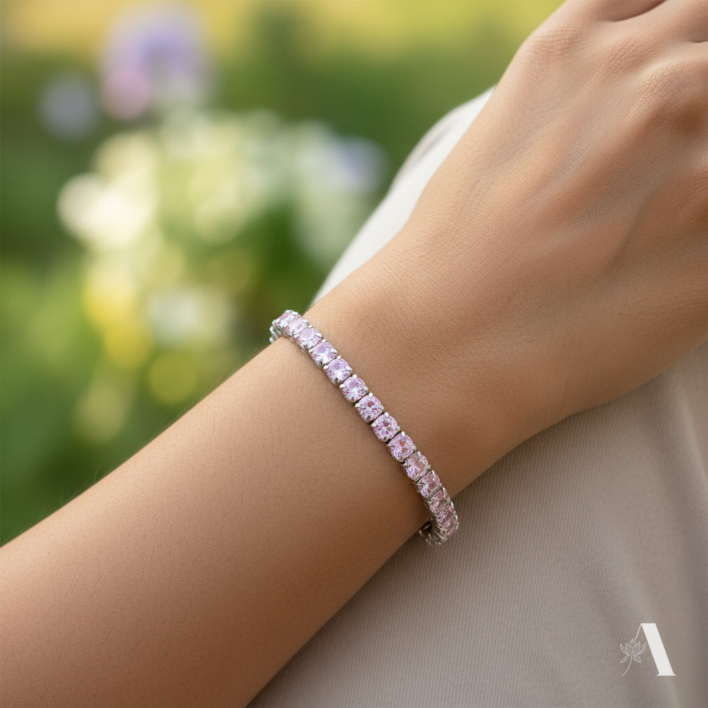 Rosé Pink Tennis Bracelet