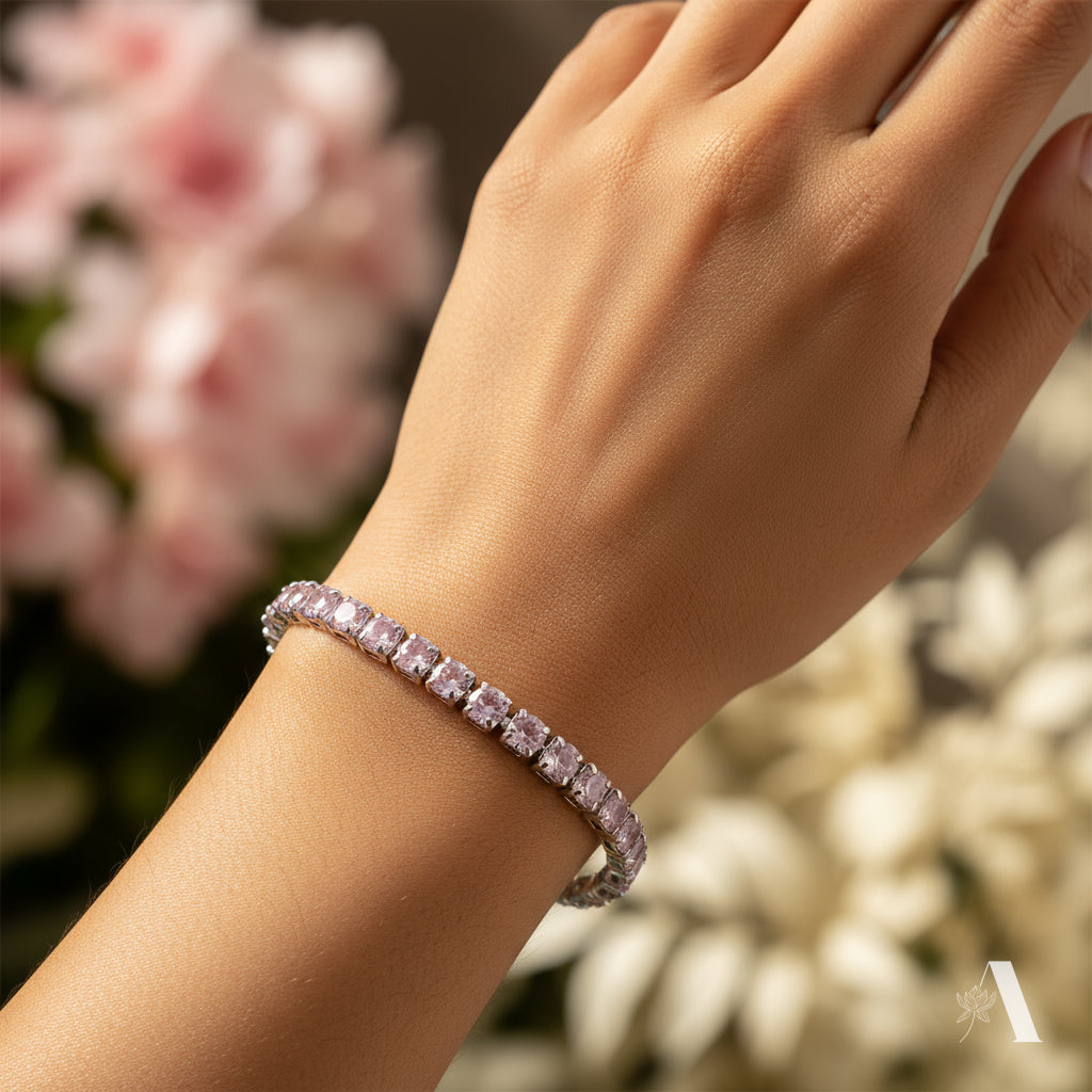 Rosé Pink Tennis Bracelet