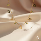 Verdant Bloom Flower Necklace
