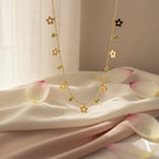 Verdant Bloom Flower Necklace