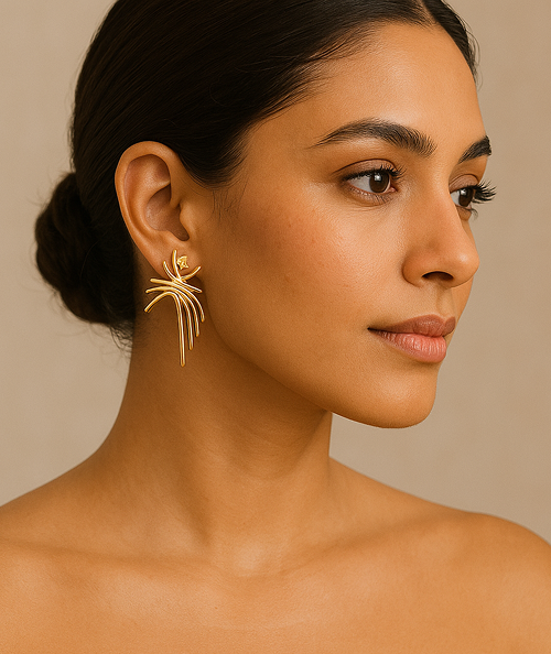 Golden Cascade Studs